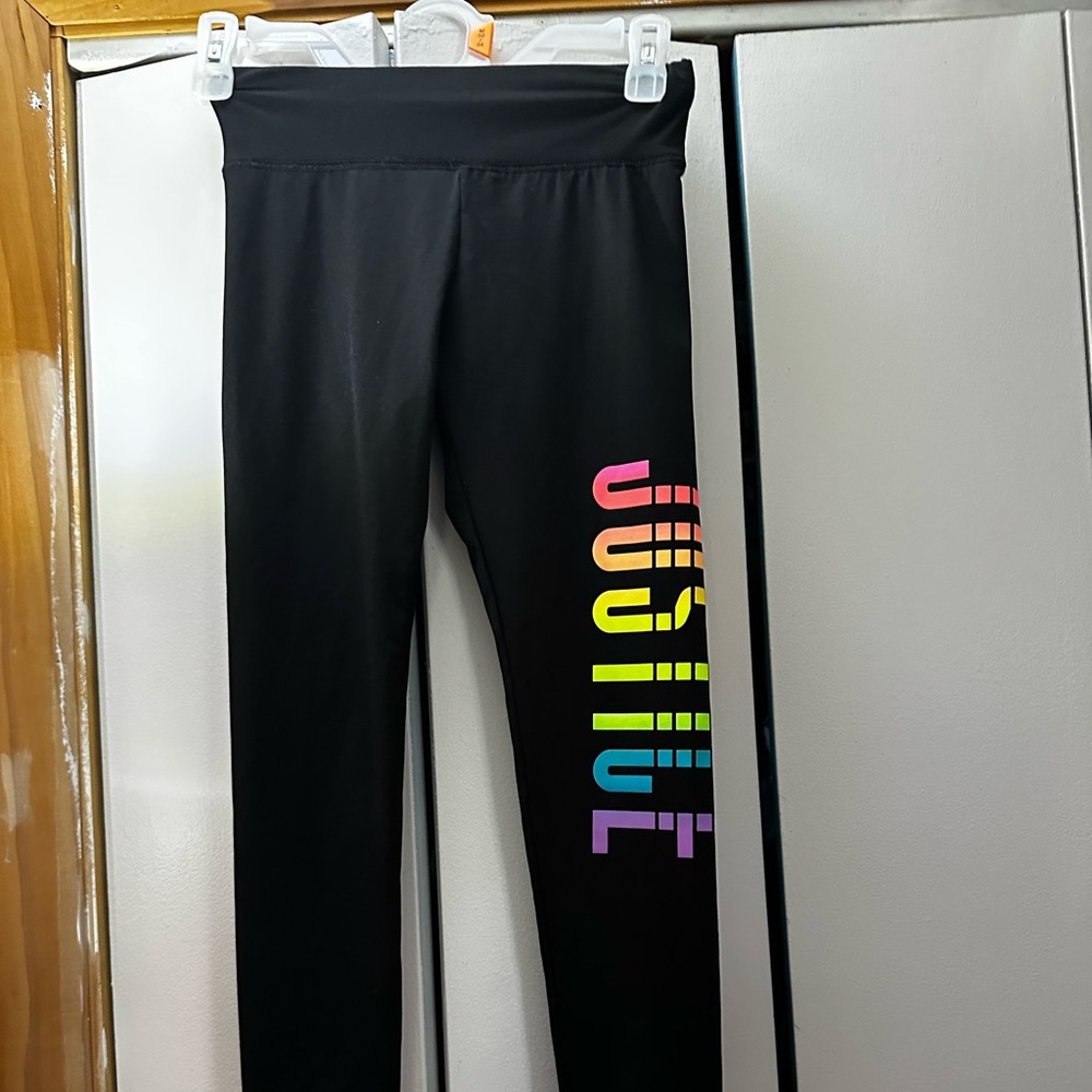 Justice girls leggings size 10.